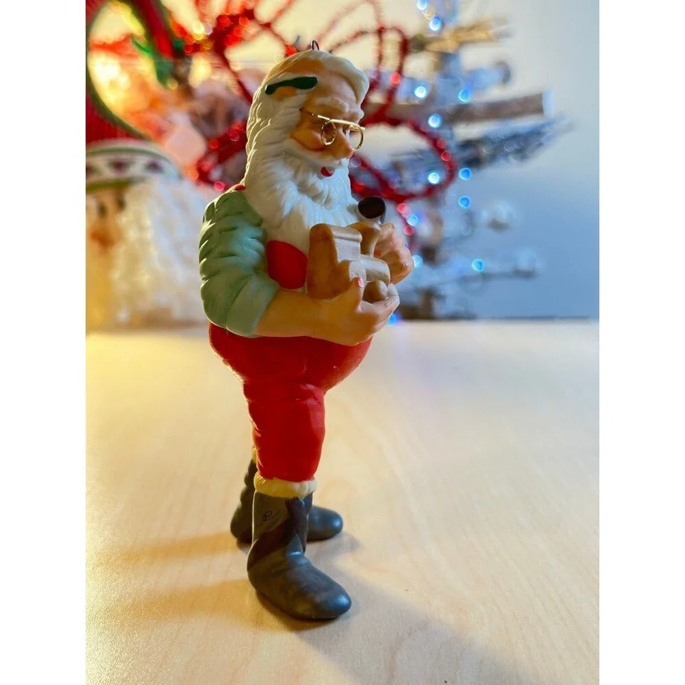 Hallmark On The‎ Right Track Santa Vintage Collectible